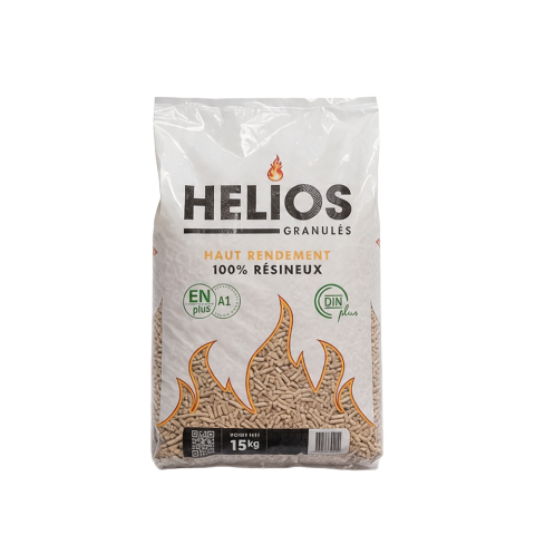 Granulés de bois - Hélios® (Palette de 65 sacs)